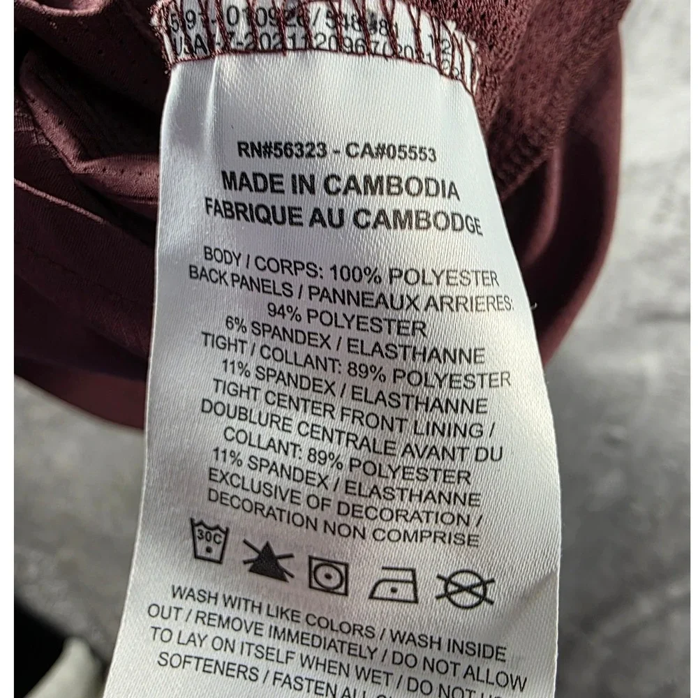 Nike Stride Running Shorts Mens 2XL Burgundy 5